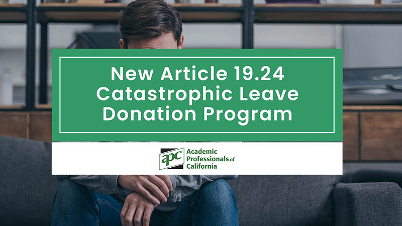 New Article 1924 Catastrophic Leave Donation Program