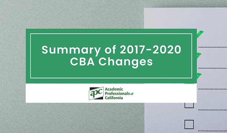 Summary of 2017-2020 CBA Changes