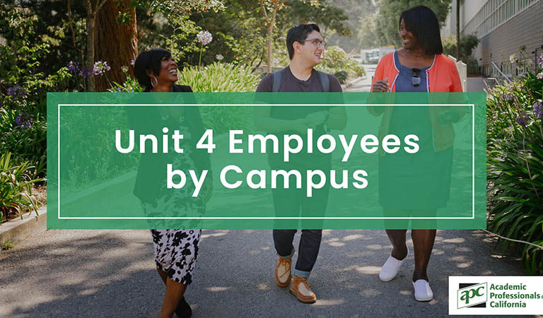 Unit 4 Employees by Campus