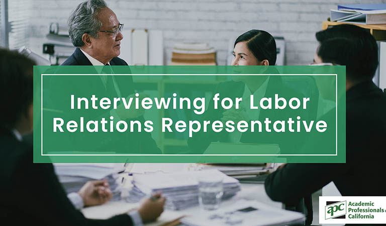 Interviewing for Labor Relations Representative