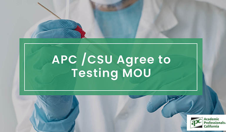 APCCSU Agree to Testing MOU