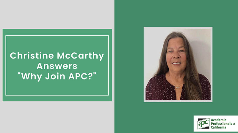 Christine McCarthy Answers Why Join APC