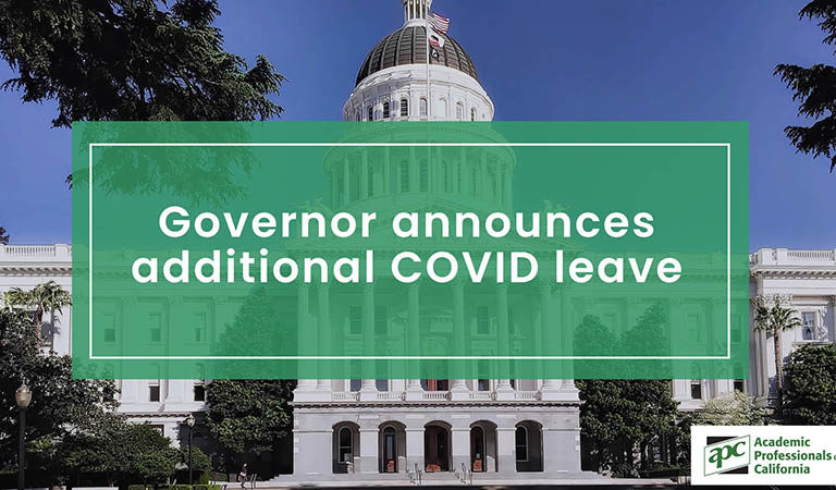 Governor announces additional COVID leave