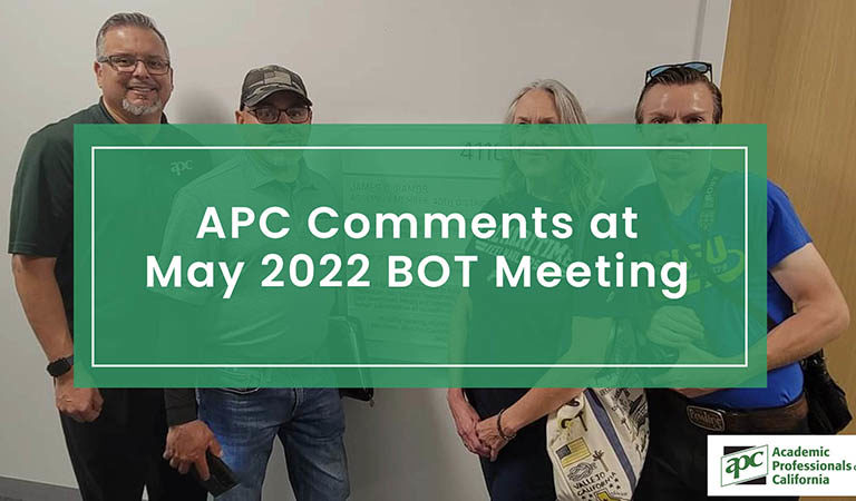 APC Comments at May 2022 BOT Meeting