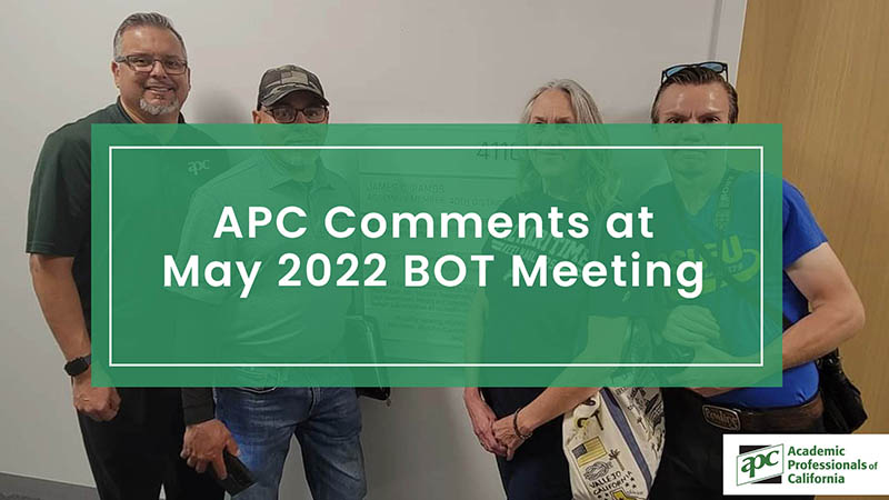 APC Comments at May 2022 BOT Meeting