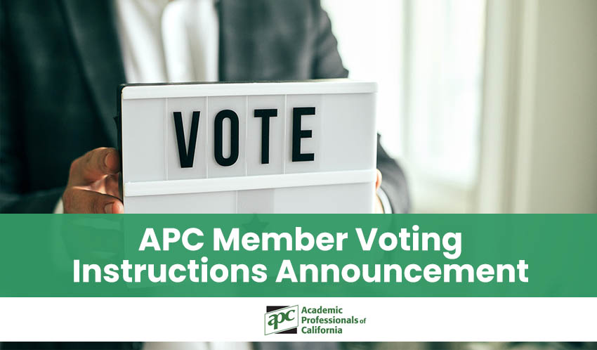 APC Member Voting Instructions Announcement