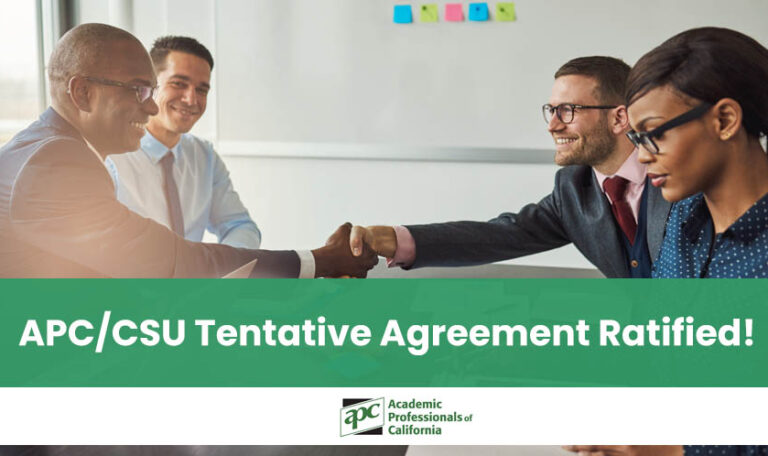 APC CSU Tentative Agreement Ratified