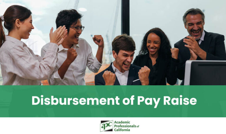 Disbursement of Pay Raise