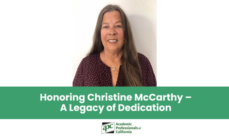 Honoring Christine McCarthy – A Legacy of Dedication