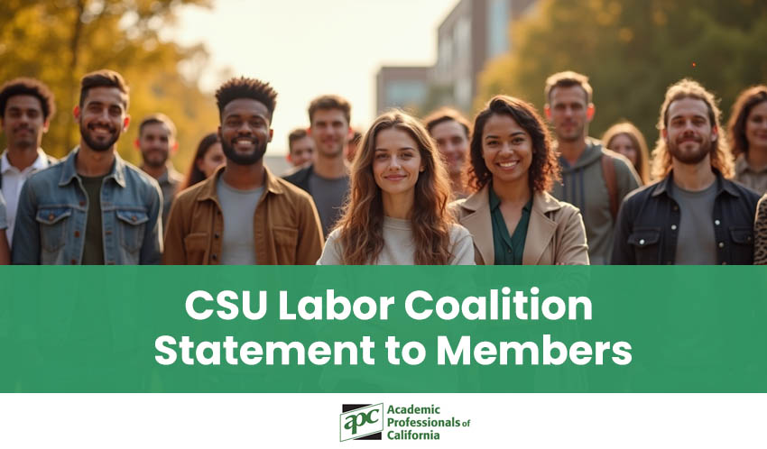 CSU Labor Coalition Statement to Members title